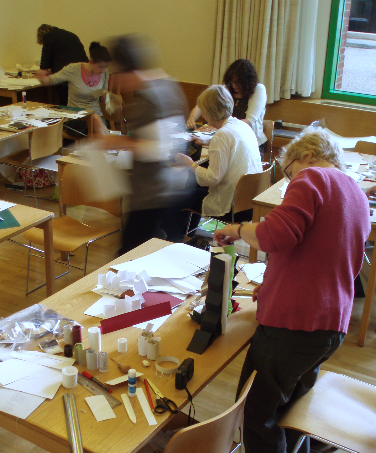 participants in an artists' book making workshop at Tate Britain